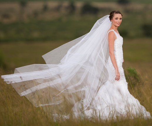 bride in the veld